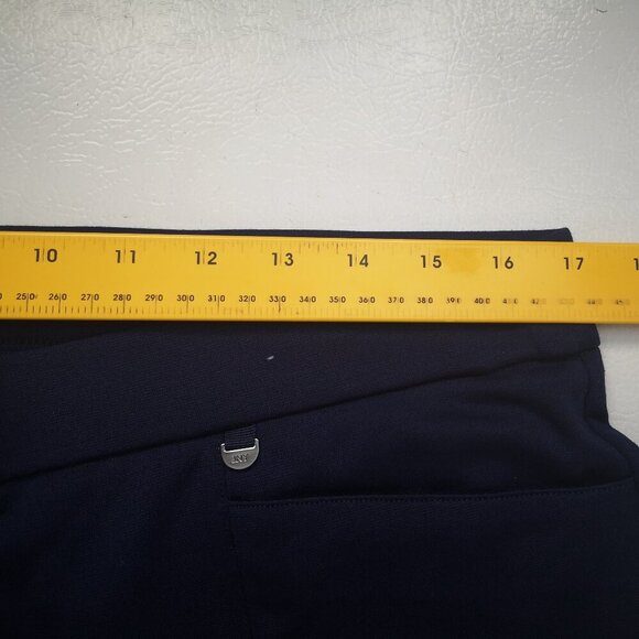 Jones New York Signature Ladies Size Large Navy Pull On Style Pants / Leggings - Picture 9 of 11